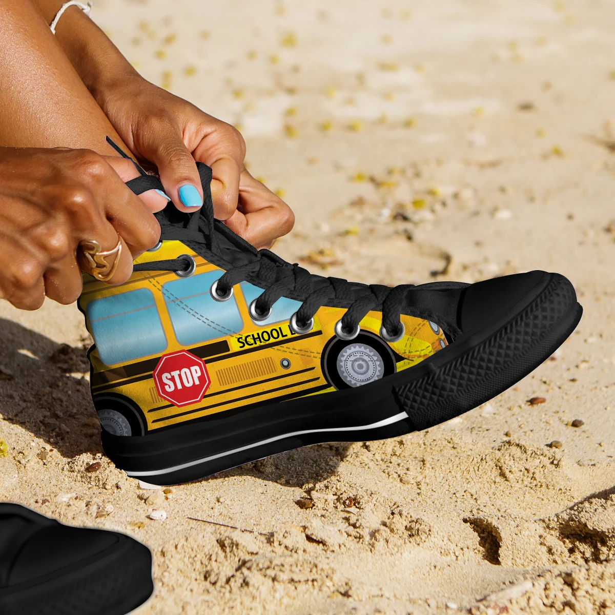 

Nopersonality Men High Top Canvas Shoes Wild Non-Leather Fashion Walking School Bus Sneakers Casual Running Student Shoes