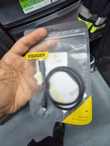 Essager PD100W 60W Type C C to C Cable Fast Charge Mobile Cell Phone Charging Cord Wire For Xiaomi Samsung Huawei Macbook iPad photo review