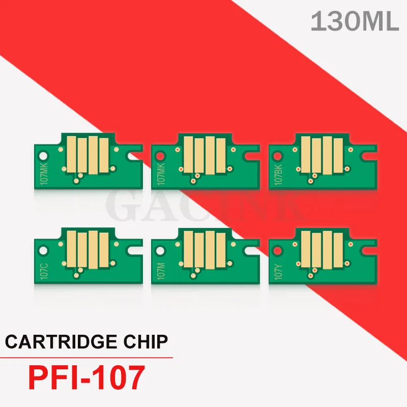 ARC Chip PFI107 PFI 107 PFI-107 Ink Cartridge for Canon IPF670 IPF680 IPF685 IPF770 IPF780 IPF785 IPF670 IPF770 Printer Chips cartridge chip