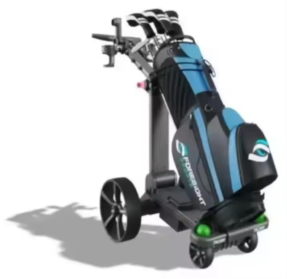 Flat Electric Golf Trolleys with Lithium Battery 36 Hole Remote Control Electric Golf Trolley Cart 3 Wheels