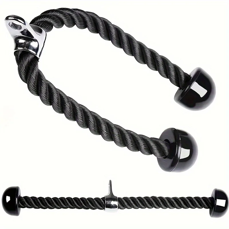 Fitness Tension Rope Triceps Exercise Double-Headed for Home Muscle Training Biceps Pull-Down