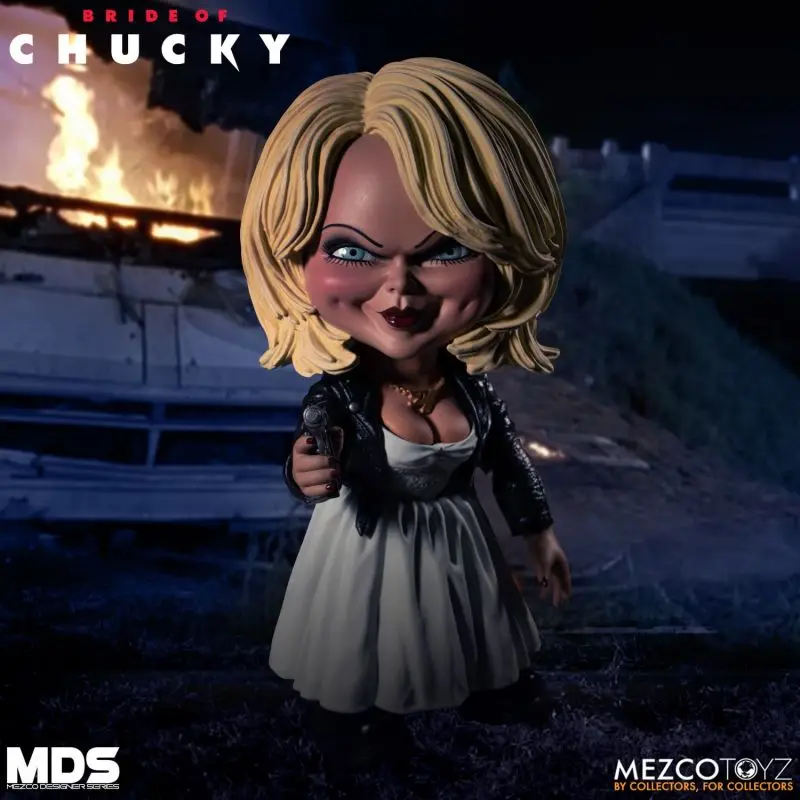 

Original MEZCO LDD PRESENTS Bride of Chucky Tiffany Living Dead Dolls Classic Horror Film Model Collection 6" Doll Action Figure