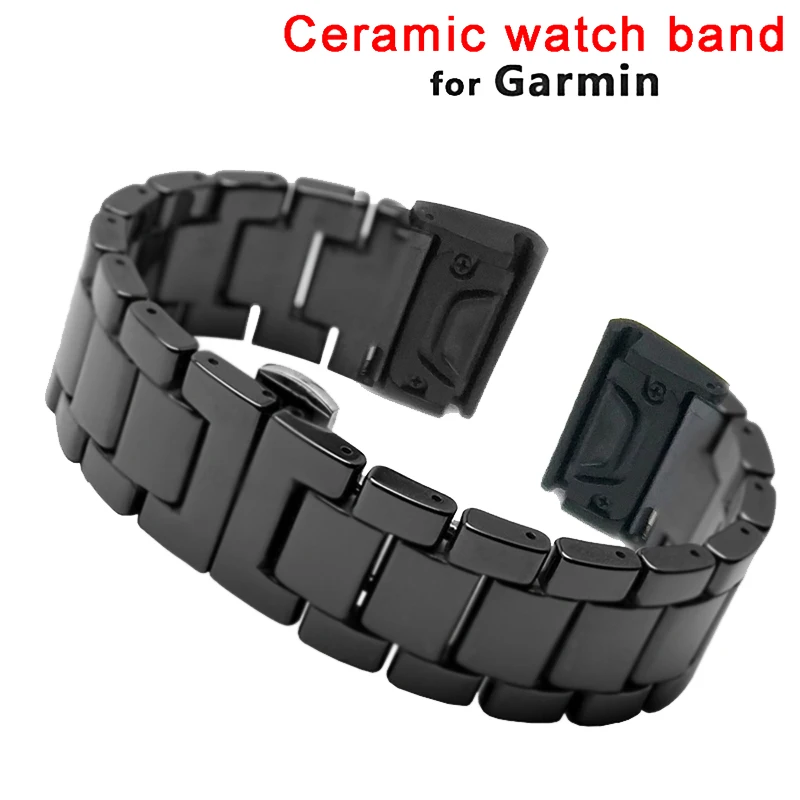 26 22mm Watchband For Garmin Fenix 7 6 6X Pro 5 5X Plus 3HR Ceramic Band Fenix6 Fenix5 7X Watch Quick Release Wrist Strap