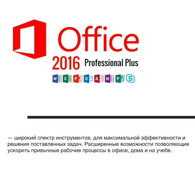 Рисунок 2 - Microsoft Office 2016 Pro Plus