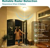 4PCS Radar Motion Sensor LED Light Bulb E26 110V Dusk‑to‑Dawn Auto On Off 6W 9W 12W 15W 18W 20W Smart Sensor Lamp for Porch Courtyard Basement Garage Stairway 4