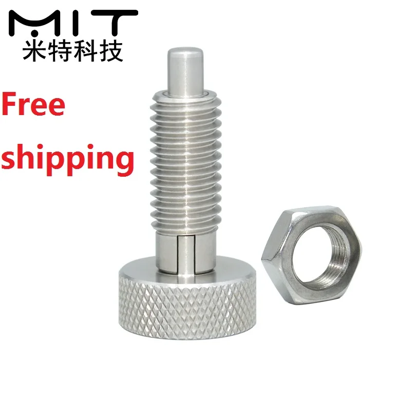 1Pc Locking Spring Screw Indexing Plungers Spring Plungers Index Plunger Dowel without Nut M6 M8 M10 M12 M16