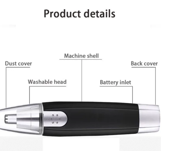 Electric Hair Remover Trimmer/Portable Nose/Ear/Face/Facial Depilator-Neverdie Store — view 3