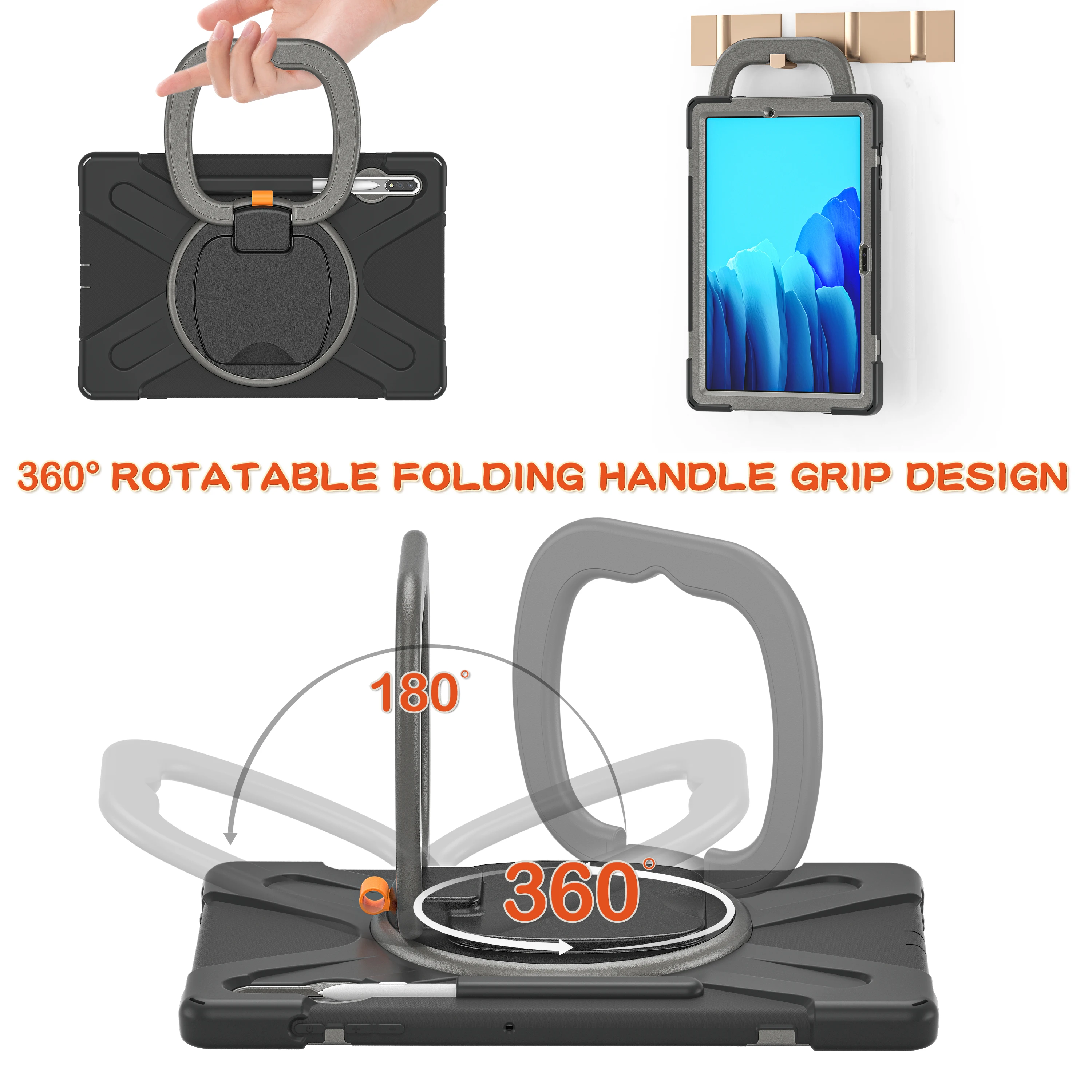 para Samsung Galaxy Tab s8 Ultra s7 Plus fe Case Suporte Magnético Capa com Suporte de Lápis para s6 Lite a 10.1 a8 a7 - Imagem 4