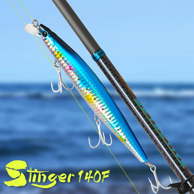 Tsurinoya Stinger 140S Visaas Zinkende Minnow Dw92 140Mm 26G Zoutwater Zeebaars Ultra Lange Casting Grote Harde Aas Jerkbait