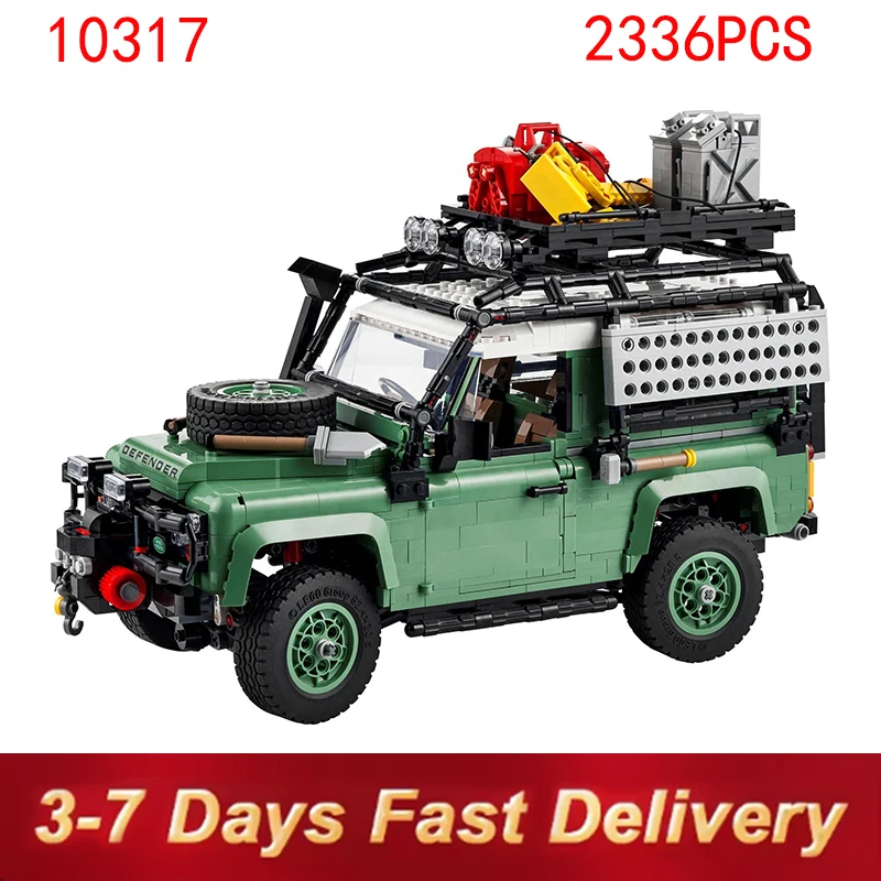 2336pieces Lands Supercar Rover Off-Road Defender 90 Vehicle Car Model Building Blocks Brick Toys for Birthday Gifts 10317