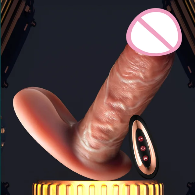 Fernbedienung stoßen Silikon tragbare Dildo vibratoren für Erwachsene Frau Teleskop Penis weibliche Vagina Mastur bator Sexspielzeug 1