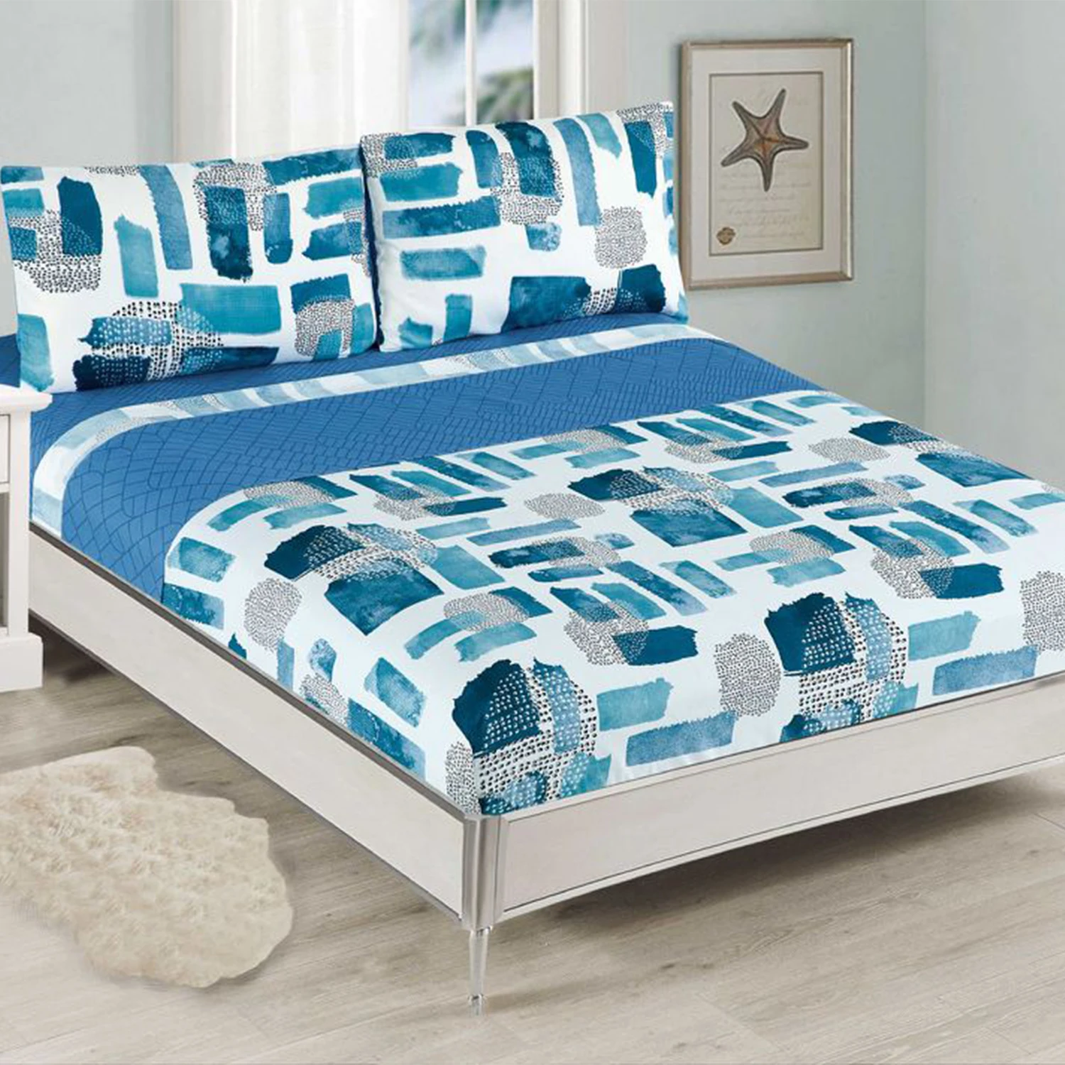 Juego De Ropa De Cama Para Niños Pequeños Wowelife, Dinosaurio, Azul Y Gris, 4 Piezas - Venta Internacional