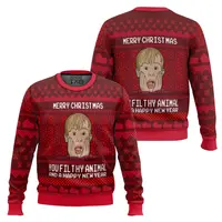 Home alone Christmas Ugly Sweater Funny Holiday Plus Size Pullover Xmas Party Costume Family Kids Christmas Sweater Gift 2026 2