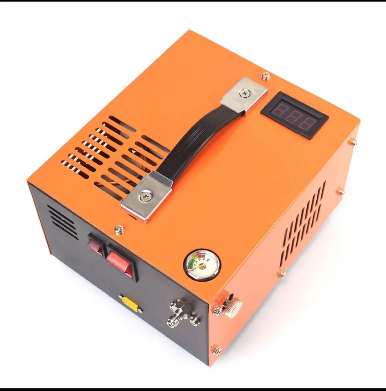 4500Psi 30Mbar Tragbare PCP-Luftkompressorpumpe 12VDC/220V Power Öl/Wasserfreie Hochdruck-Tauchflasche Luftgewehr – Detail 7