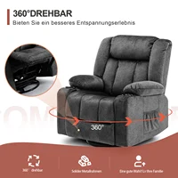 Кресло COMHOMA Relax, кресло для телевизора, кресло для отдыха с регулировкой 90 ° -160 °   выдвижная подставка для ног с двумя подстаканниками — изображение 3