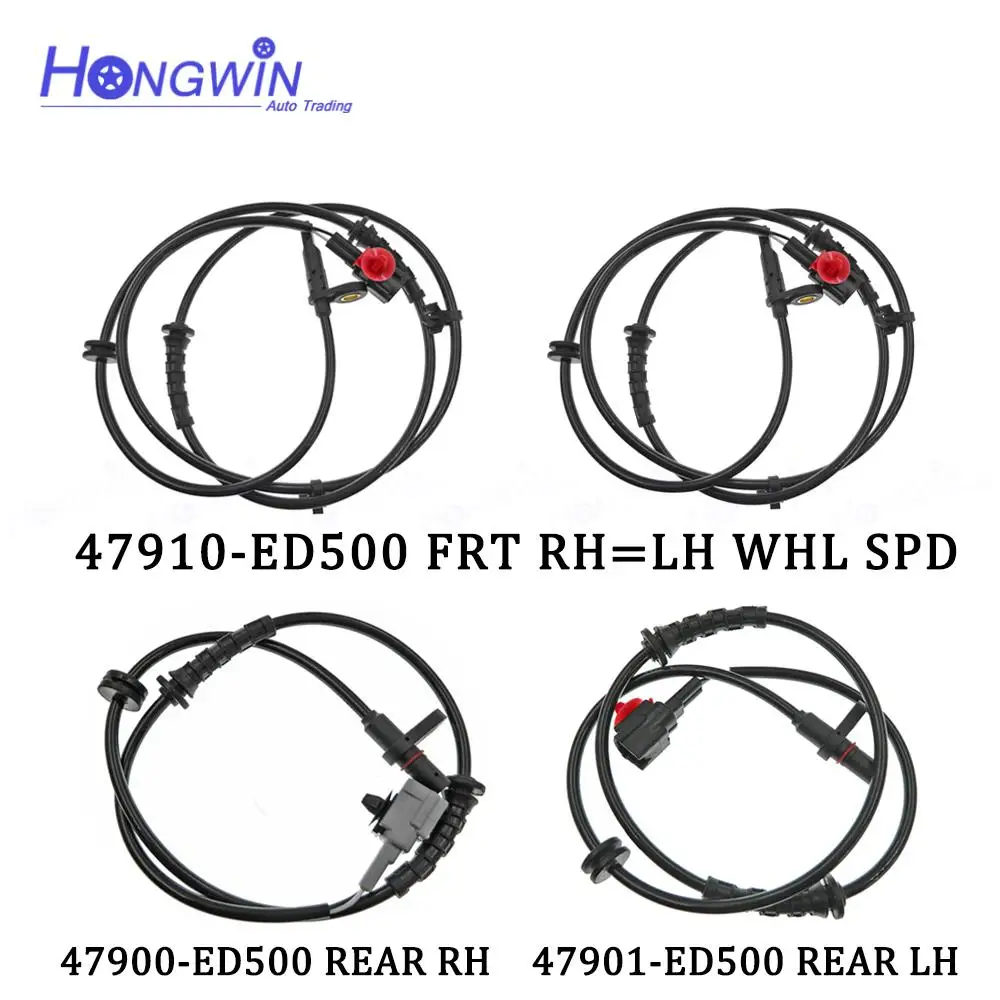 

Датчик скорости 47910-ED500 47901-ED500 ABS, передний, задний, левый, правый, подходит для Nissan Tiida C11X 2007-2013, Sylphy Livina Geniss 47900-ED500