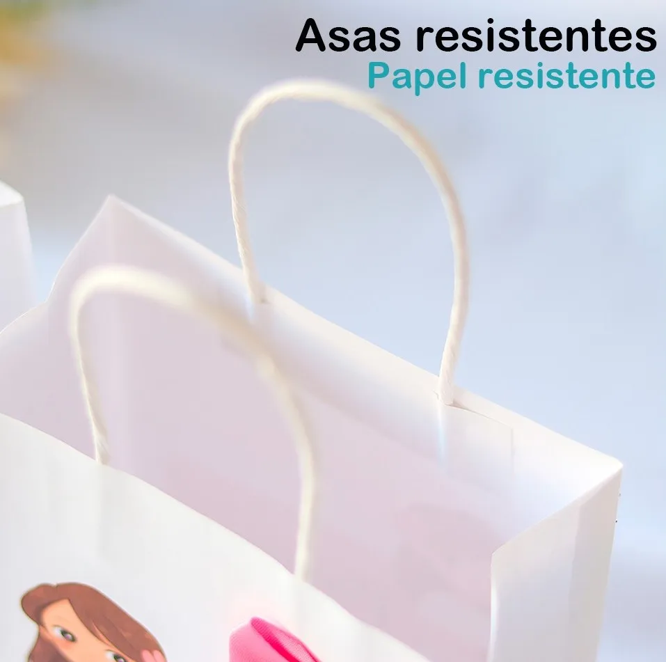 Lote de 25 a 60 unidades de bolsas de papel, bolsas regalo, paper bag,  decoracion cumpleaños