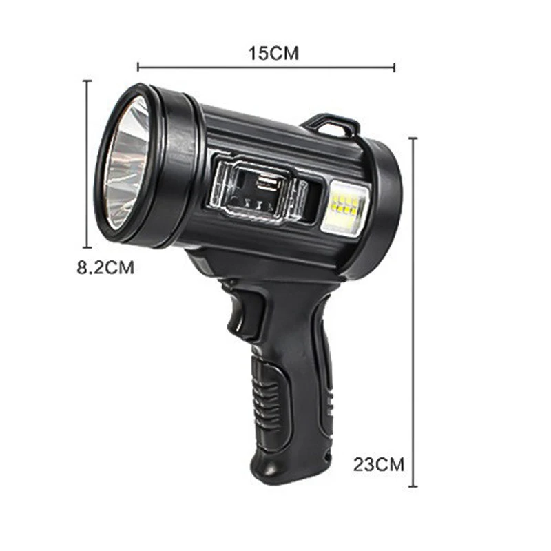 Projecteur Led Rechargeable, 100000 Lumens, lampe de poche