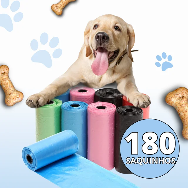 12 Rolinhos De Lixo Coco Pet Gato E Cachorro
