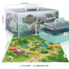 TEMI Dinosaur Toy Jurassic Dino Animals Jungle Set Minifigure Dinosaur Excavation Children's Educational Toys for Boys Kids Gift 6