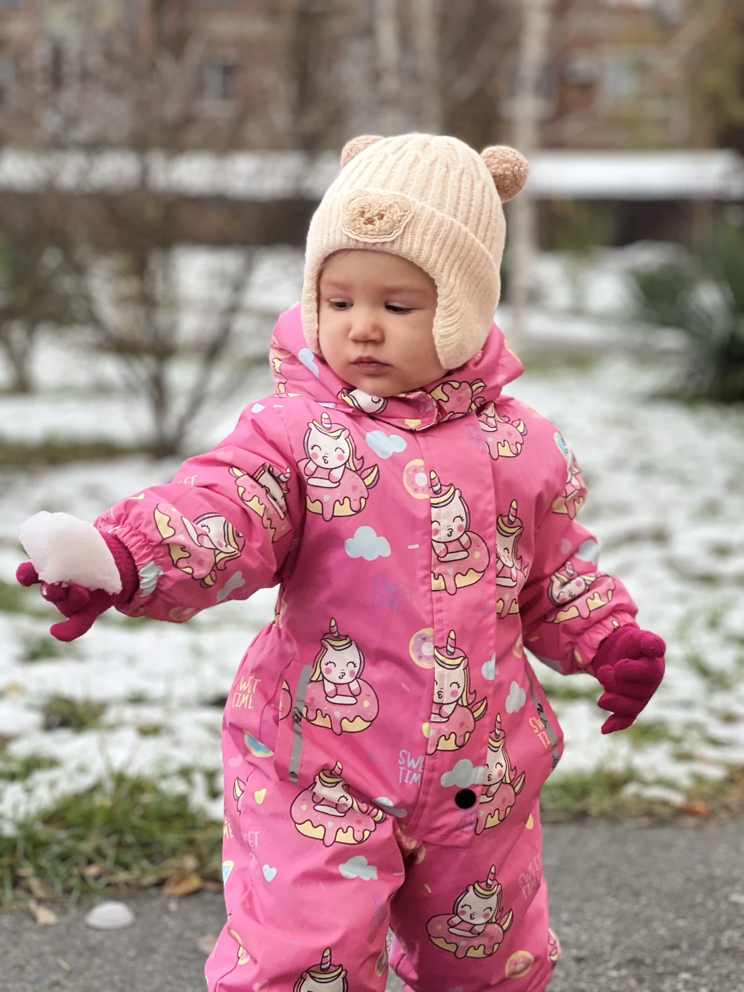 Cute Bear Ear Protection Hat photo review