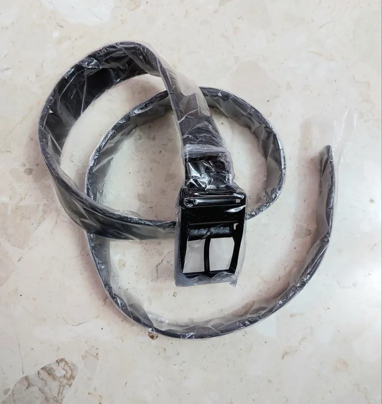 MIDNIGHT SOVEREIGN™ – Black Buckle Genuine Leather Belt photo review