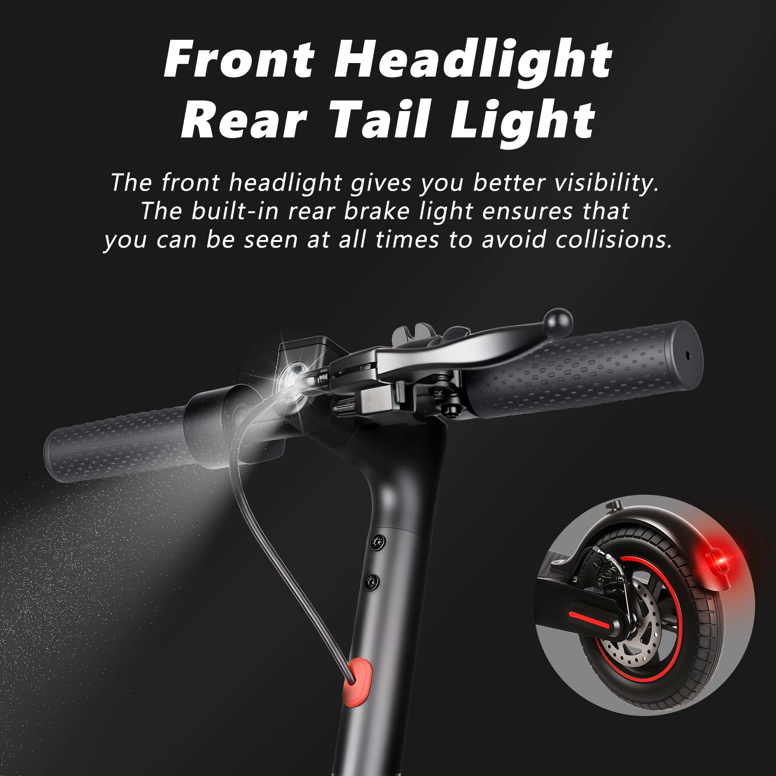 SUNNIGOO N7MAX Scooter elettrico da 10 pollici 500W Motore Dual Assorbimento degli urti Scooter per adulti 35KM/H 12.5Ah 40KM Gamma EScooter - immagine 3