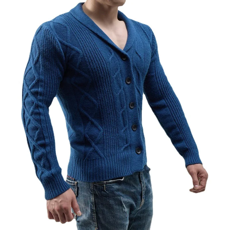 

Men Cardigan Sweater Coat Winter Casual Coat Warm Men Fashion Clothing Knitted Sweaters Button-up Jumper Coats New Cardigan
