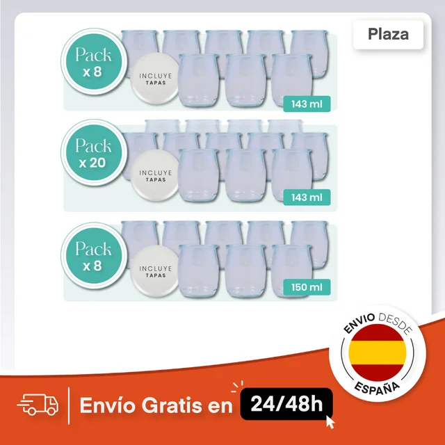 Moulinex, Yogurtera, Tarros de yogurt con tapadera, 7 unidades, Originales  de Moulinex, Libre de BPA, Botes de cristal - AliExpress