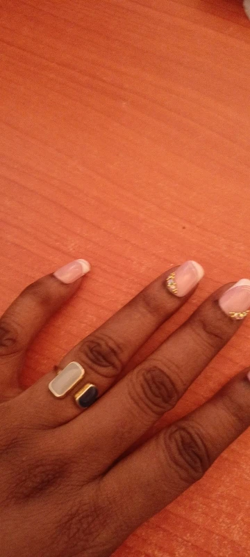 Adjustable Colorful Drip Glaze Ring photo review