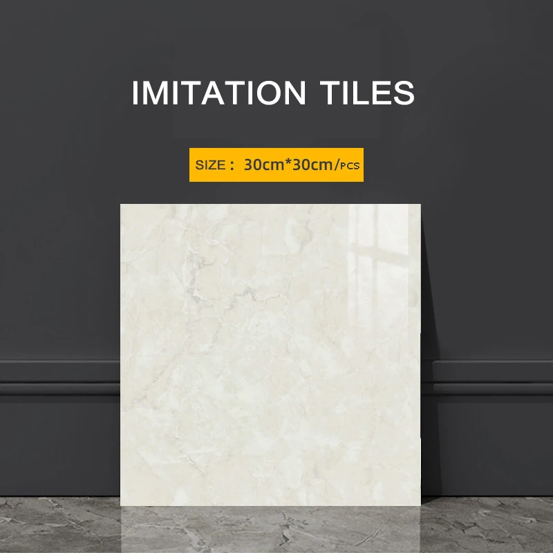 מדבקות קיר אמנותיות עמידות במים עם אריחים מדמה להדבקה והדבקה עצמית לקישוט הבית