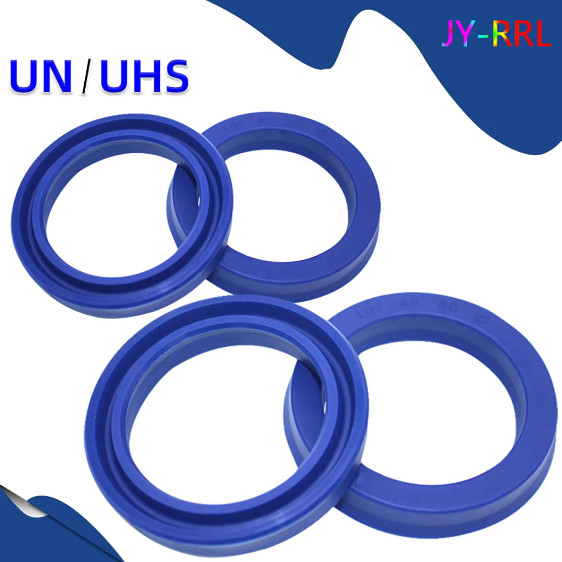 Polyurethane Hydraulic Sealing Rings - 5-Pack UN/UHS Type For Cylinders & Pumps
