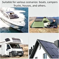 Panneau solaire flexible JINGYANGPV 110W, équipé de modules solaires à haute efficacité, indice d'étanchéité IP67, idéal pour les systèmes solaires hors réseau tels que les camping-cars, le camping, etc. 7