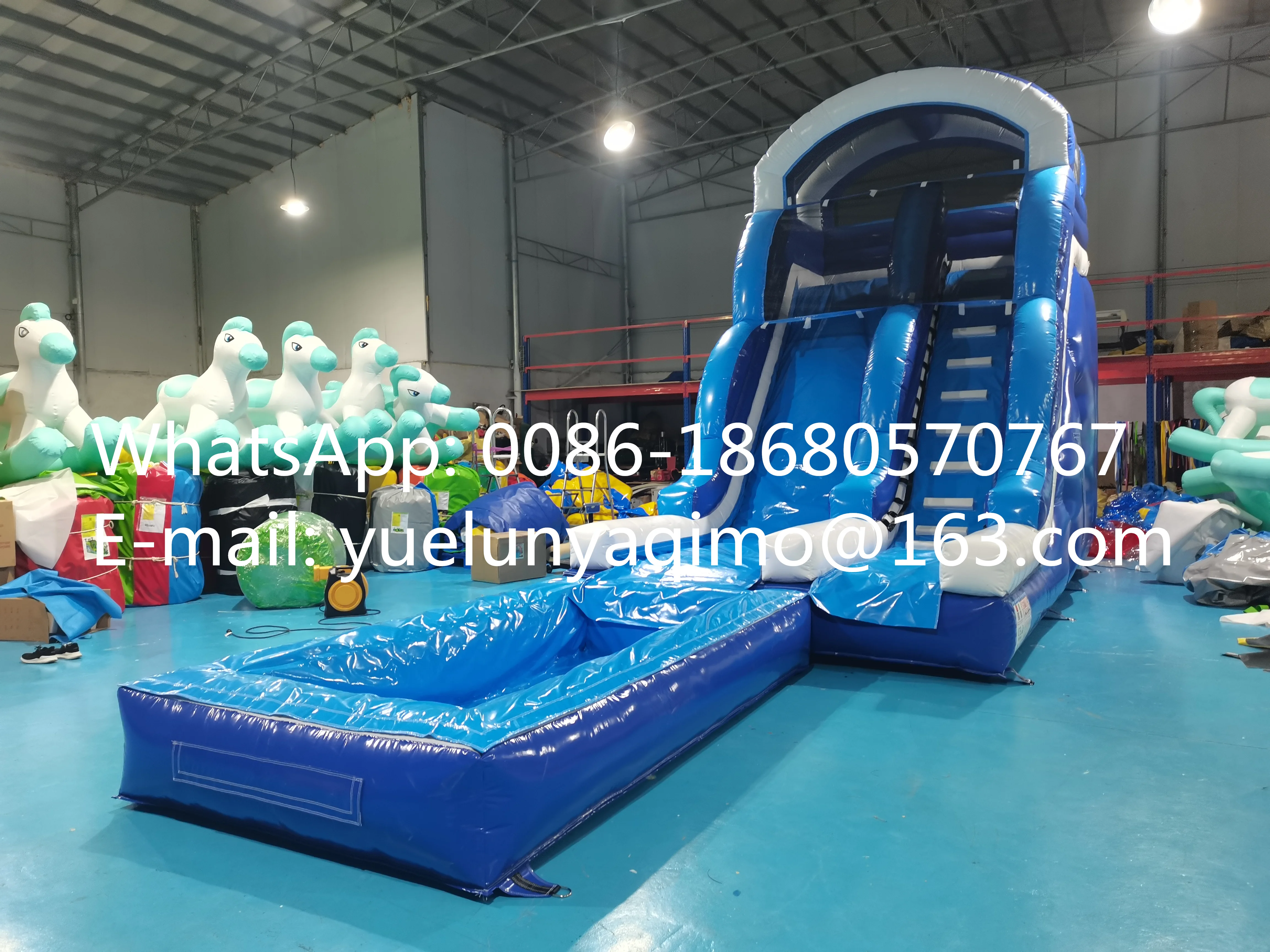 

Manufacturers sell outdoor large jungle inflatable pool slide castle trampoline combination YLY-130