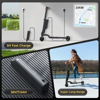 Trottinette électrique pliable HUANCI X6 350W, 36V15AH, pour adultes, idéale pour les trajets domicile-travail, le bureau et les transports en métro. 6