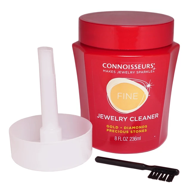 Connoisseurs 236ml Fine Jewelry Cleaner Precious Stone Gold Platinum  Cleaning Solution With Dip Tray and Brush - AliExpress