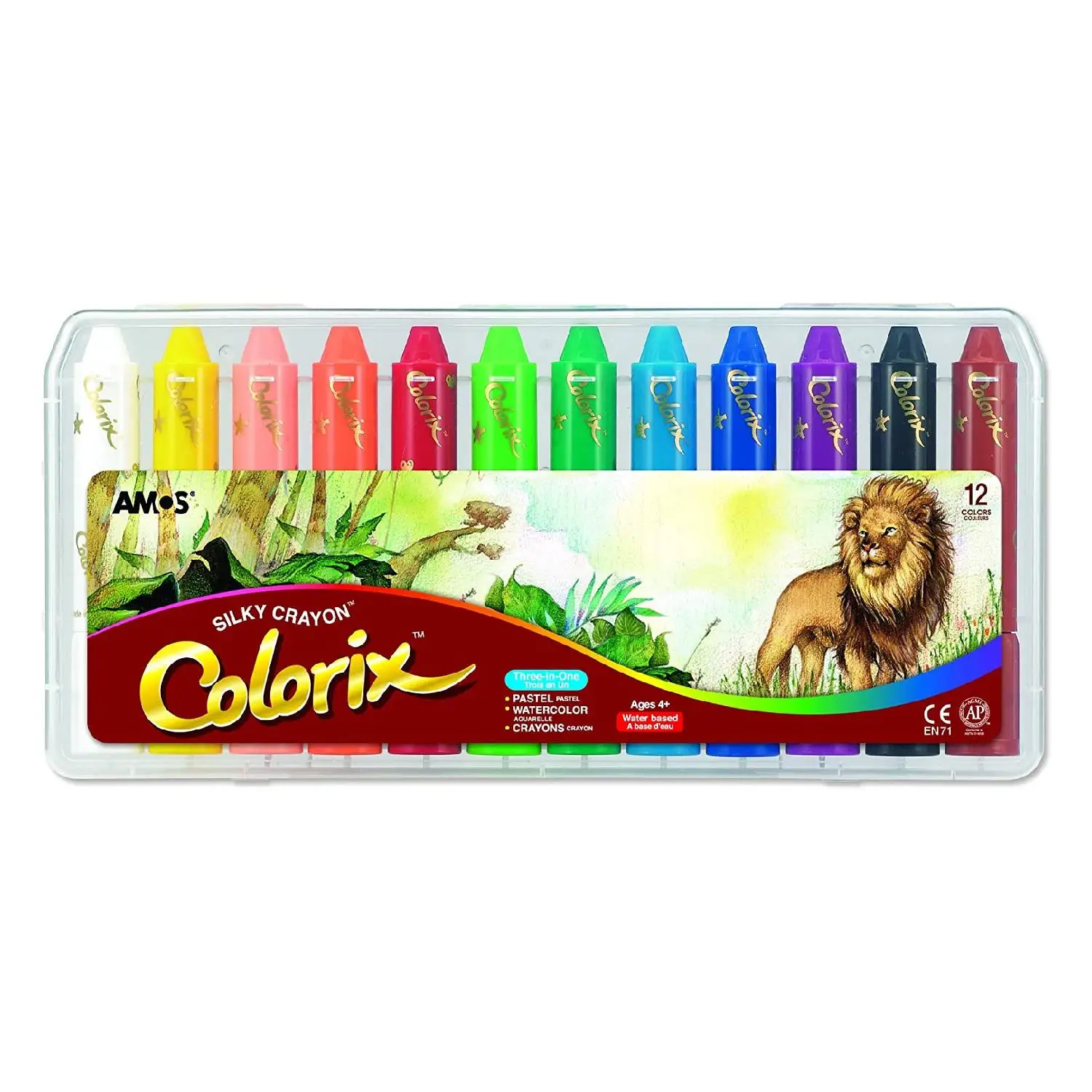 Rainbow Sparkle Watercolor Gel Crayons 12-pc. – Philbrook Museum Shop
