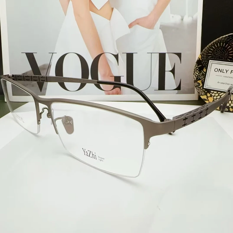 Chashma Semi Rim Titanium Eyeglasses - Lifestyle Image