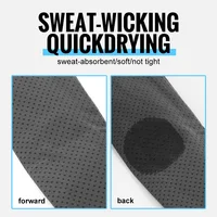 WRELS Fitness Headbands Ice Silk Workout Headband Cooling Forehead Wrap No-Slip Running Sweatband Moisture-wicking Hairband - Image 5