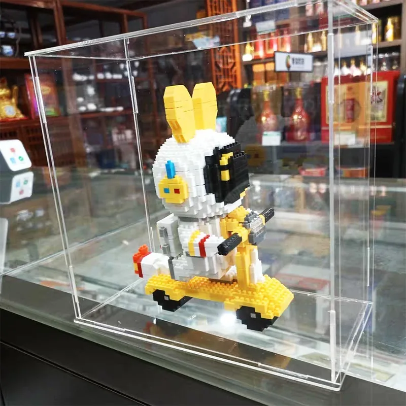 Acrylic Display Box Clear Countertop Case Organizer Stand Dustproof Showcase Figures/Toys/Collectibles/Gundam/Car Model/Lego