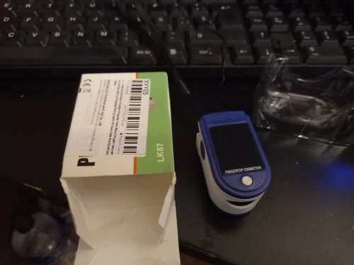 Termómetro infrarrojo Digital para la frente y el cuerpo, termómetros para la fiebre sin contacto o oxímetro de pulso de dedo portátil médico, oxígeno en sangre photo review