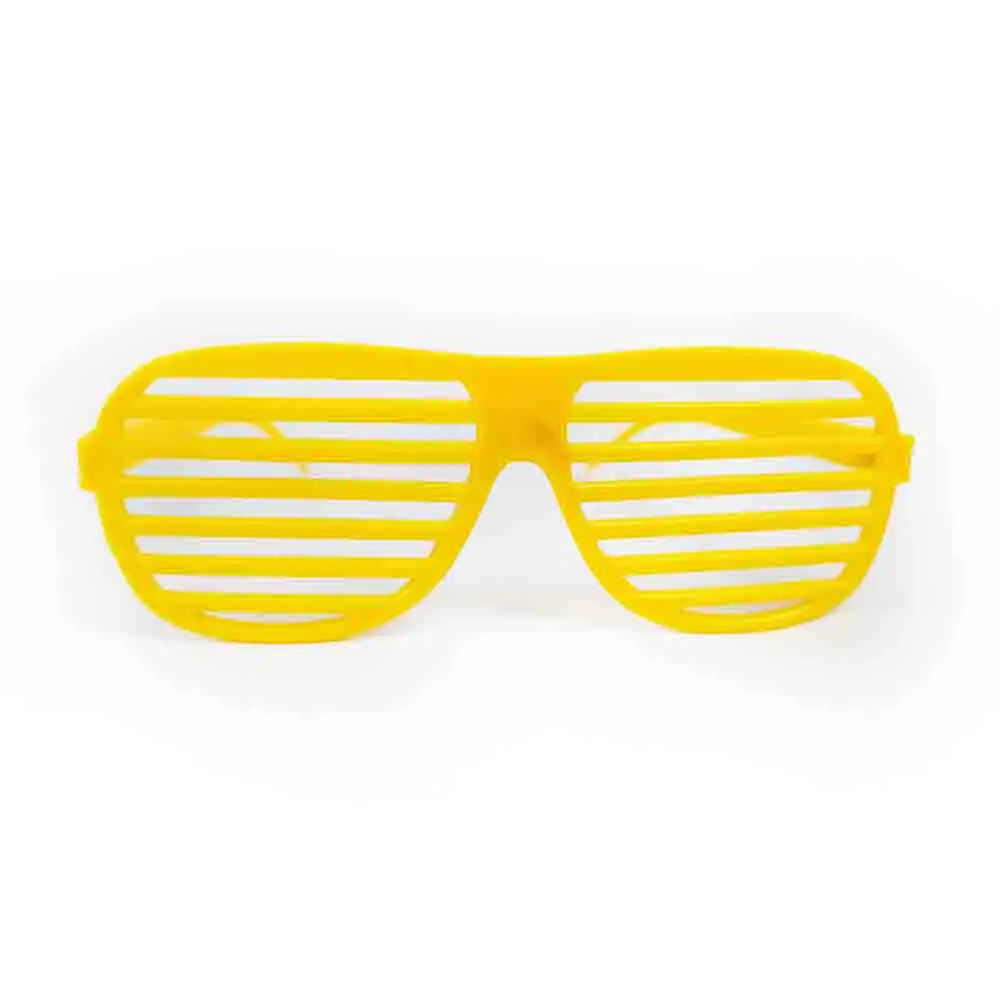 6 pezzi/set occhiali con otturatore color neon anni '80 anni '90 bomboniere occhiali per adulti adolescenti bambini discoteca compleanno arredamento