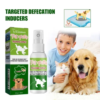 Yegbong 30ml Pet Toilet Training Spray Dog Poops Cat Pee Positioning Defecation Scent Stool Location Pet Potty Training Spray 1