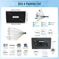 9 Inch Wireless Car Stereo Radio 2 Din IPS Touchscreen Car Video Player CarPlay Android Auto with Rear Camera GPS WIFI FM 2G+32G - Image 6