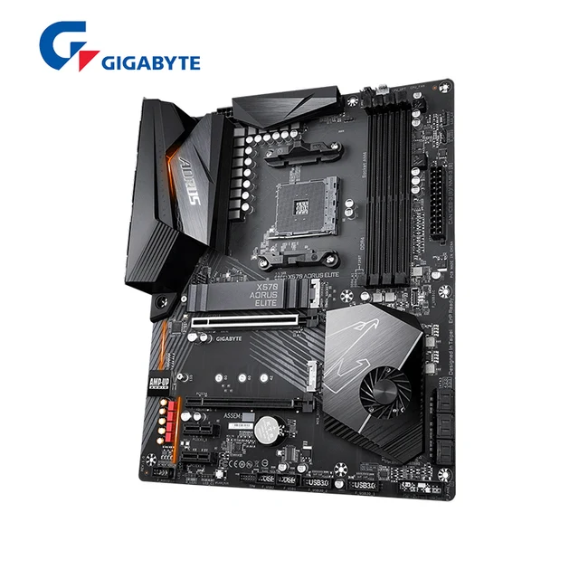 GIGABYTE New GA X570 AORUS ELITE ATX AMD X570 DDR4 4733(O.C.)MHz M.2 USB 3.2 128G Double Channel Socket AM4 Motherboard 2