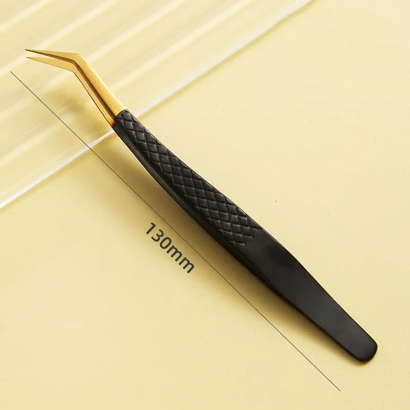 False Eyelash Tweezers For Fake Eyelashes Extensions Individual Curved Strip Lashes Eyebrow Hair Clip Tongs Nail Art Makeup Tool