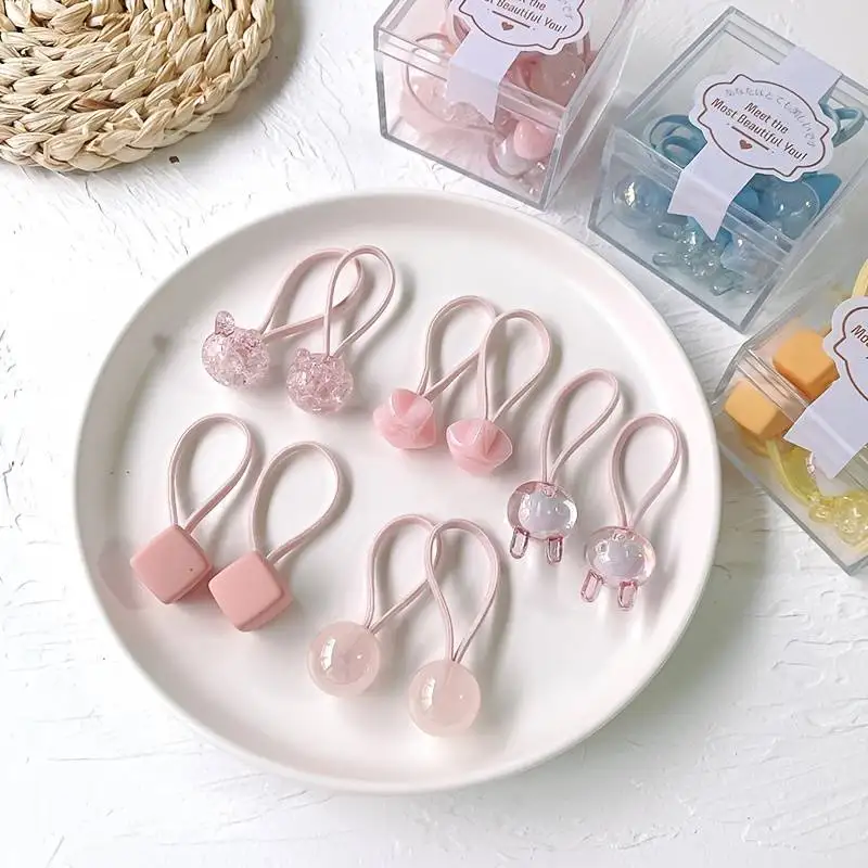 Children's Cute High-Stretch Hair Ties Set - Pack of 10