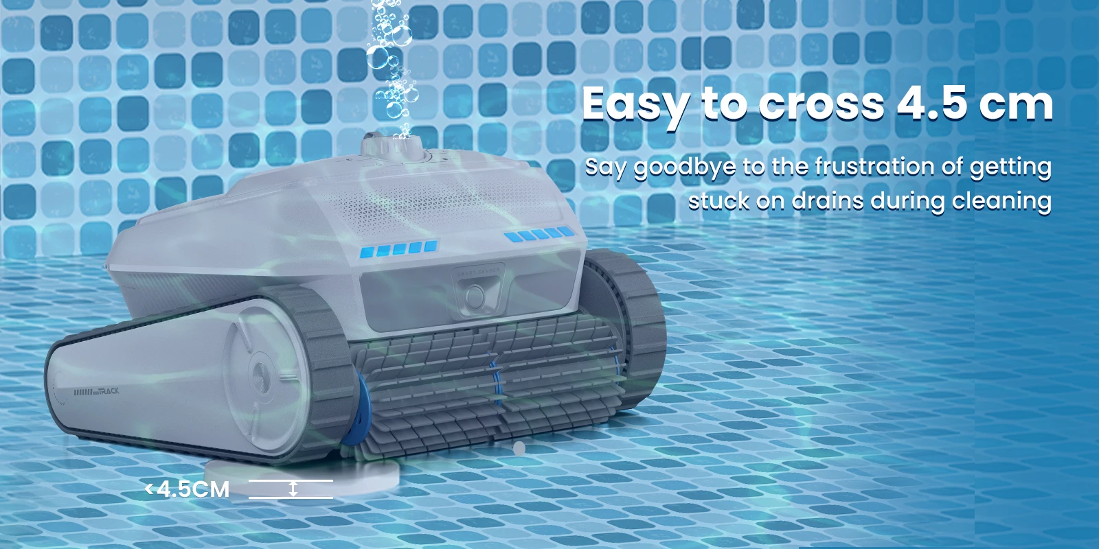 AIRROBO PC200 Roboter-Poolreiniger, Automatischer Poolsauger mit Intelligenter Navigation, 90 ° Wandklettern, Selbstparken, APP-Steuerung – Detail 9