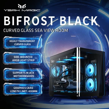 YEAH MAGIC Gaming PC with AMD Ryzen 7 9700X Zen5 RTX 5060Ti 16GB 32GB 6000MHz DDR5 1TB NVME M.2 SSD 360MM AIO Liquid Cooling WiF