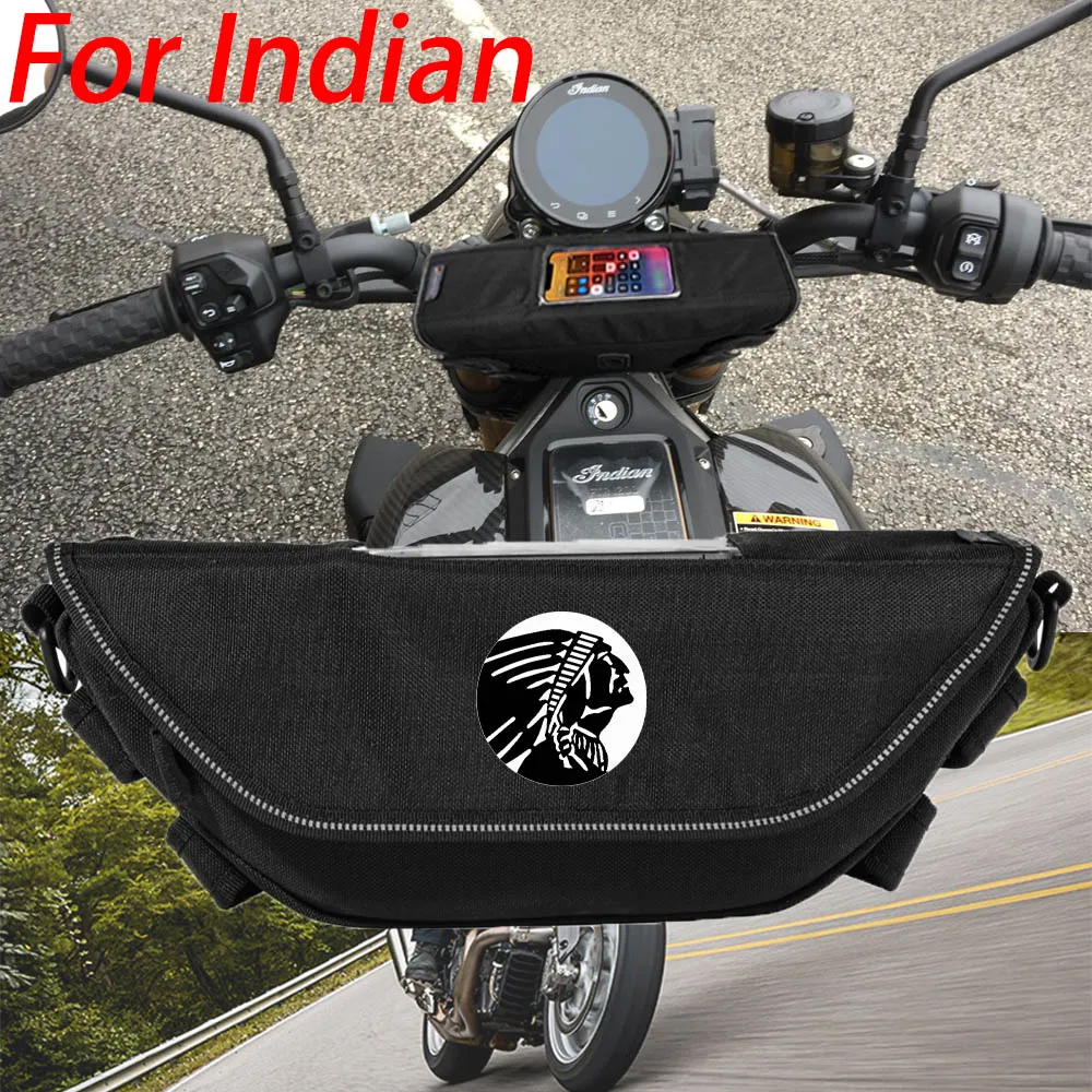 

For Indian FTR 1200 S FTR R 2023 FTR1200 Carbon / Rally Chief VINTAGE Scout Motorcycle accessory handle waterproof bag